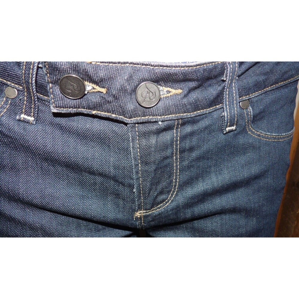 Paige Premium Denim Coldwater Canyon Bell Flare Dark Jeans Size 27 USA size 4 - Picture 5 of 16